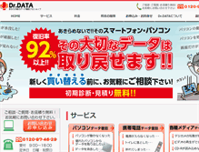 Tablet Screenshot of drdata.jp